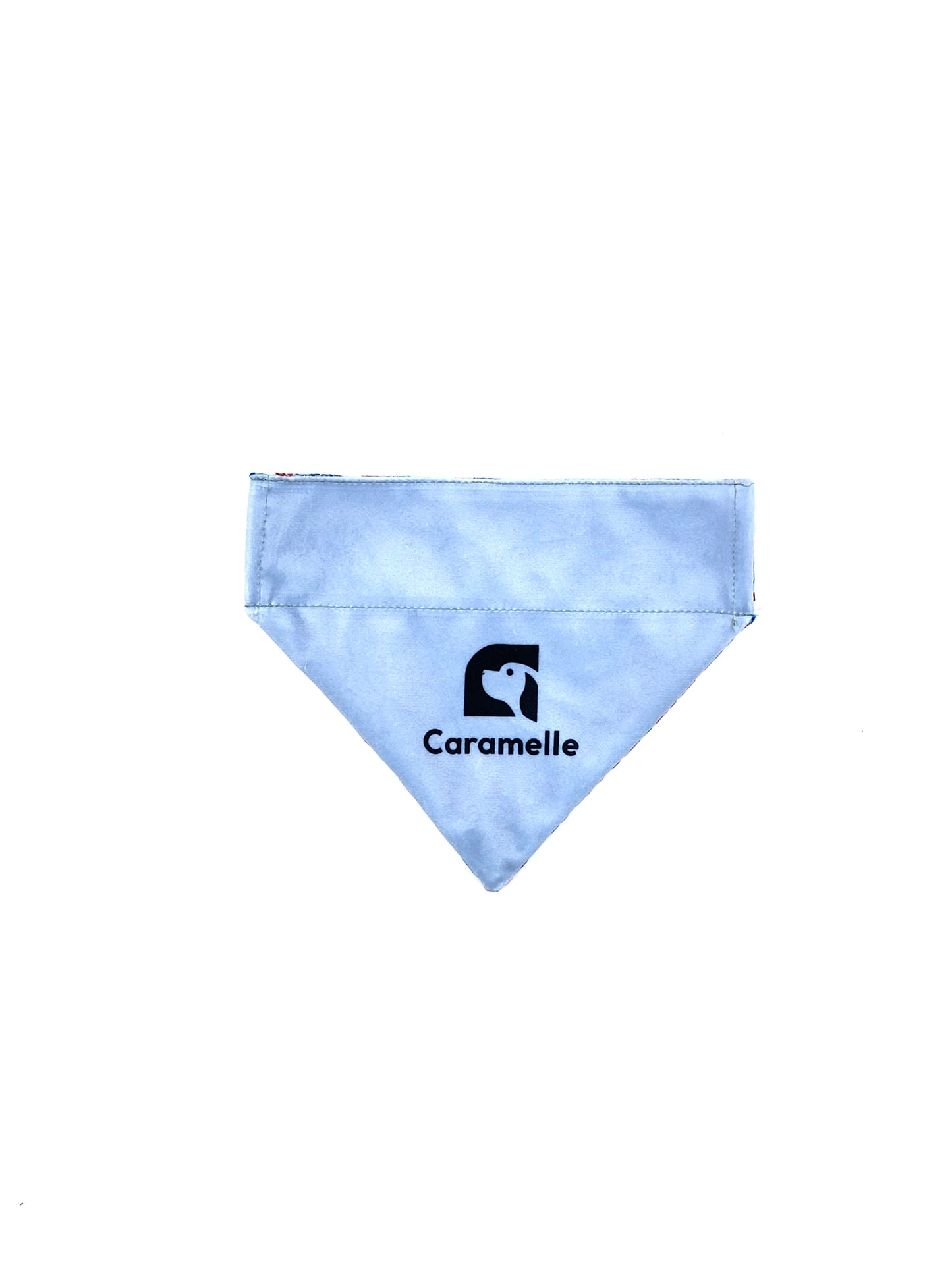 Bandana stylé pour petit et grand chien bleu, blanc et rouge made in france de french caramelle collection tacheté France