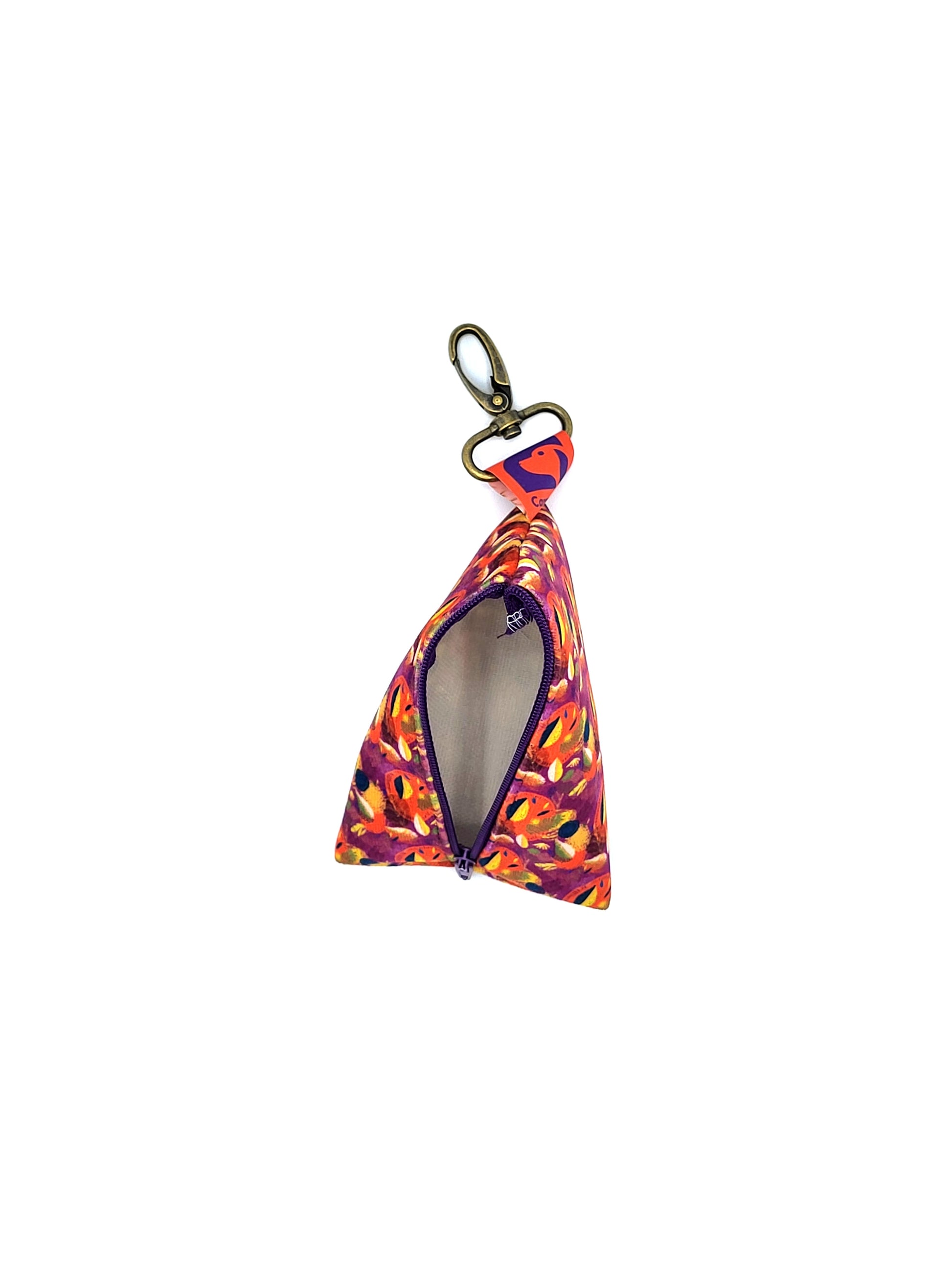 Berlingot stylé pour petit et grand chien orange, violet et jaune de french caramelle collection verdoyant-violet