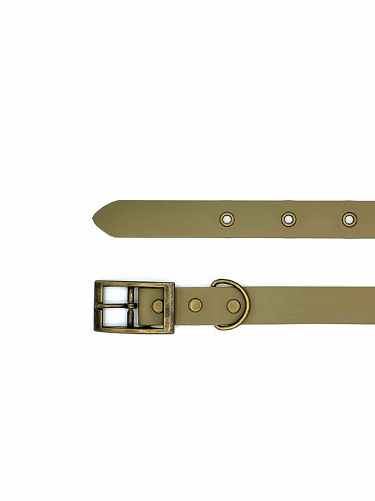 Collier stylé pour petit et grand chien réglable beige de french caramelle