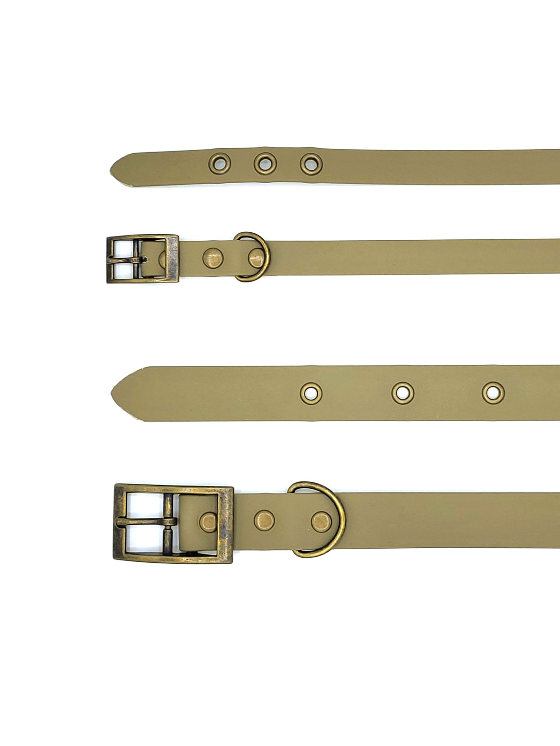 Collier stylé pour petit et grand chien réglable beige de french caramelle