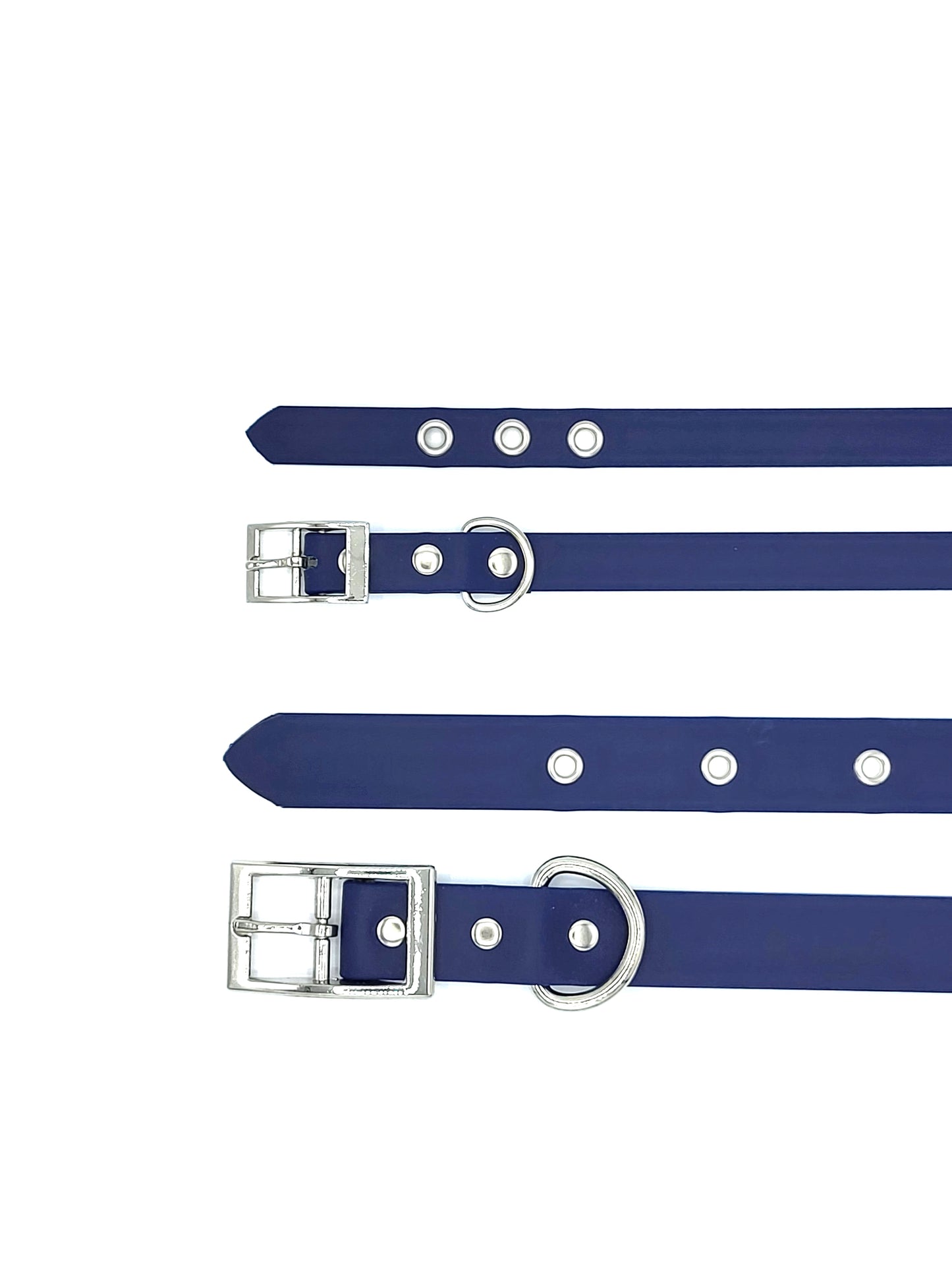 Collier stylé pour petit et grand chien réglable bleu de french caramelle