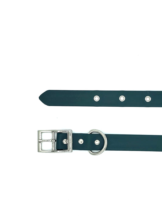 Collier stylé pour petit et grand chien réglable vert foncé de french caramelle