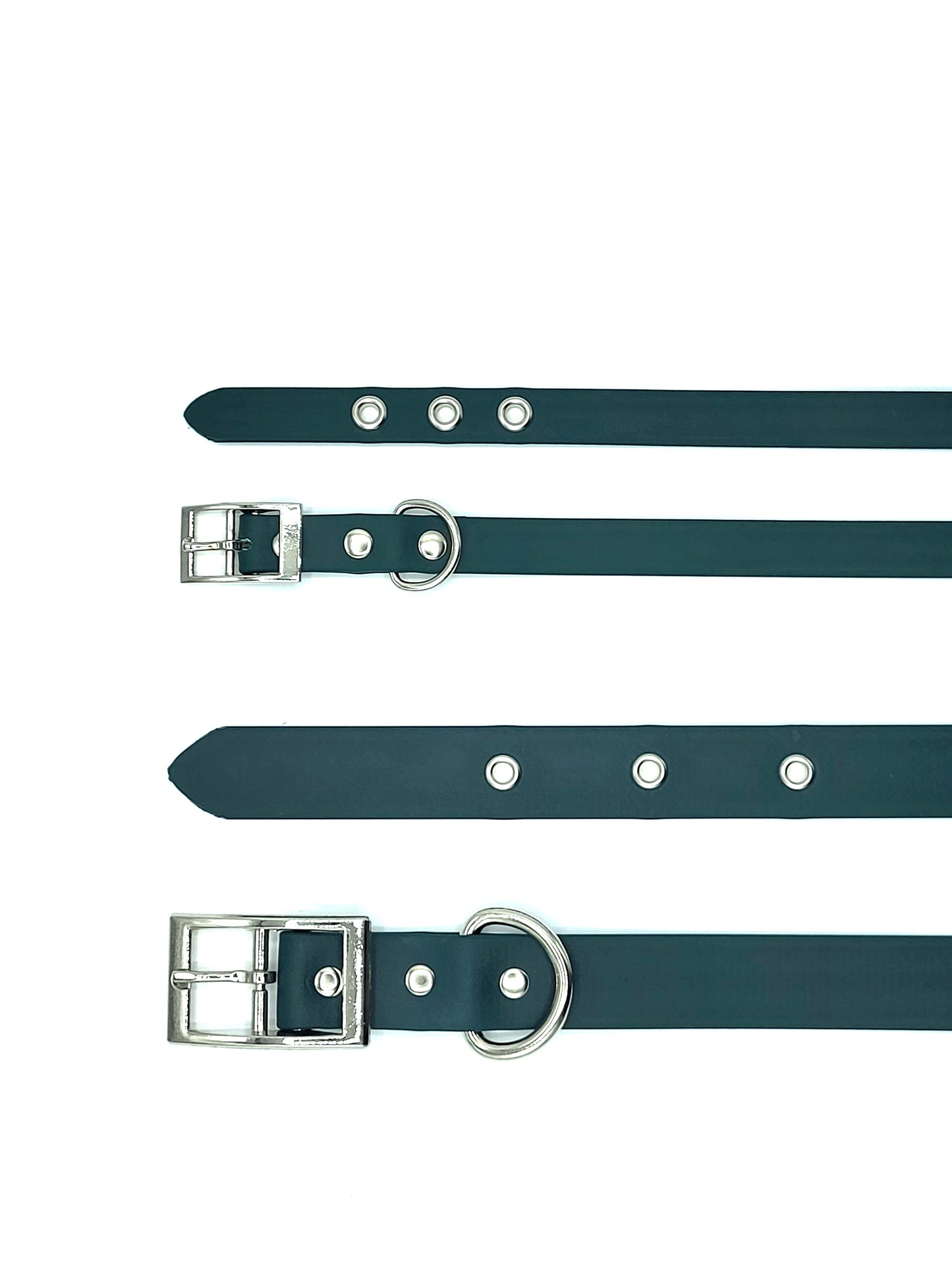 Collier stylé pour petit et grand chien réglable vert foncé de french caramelle