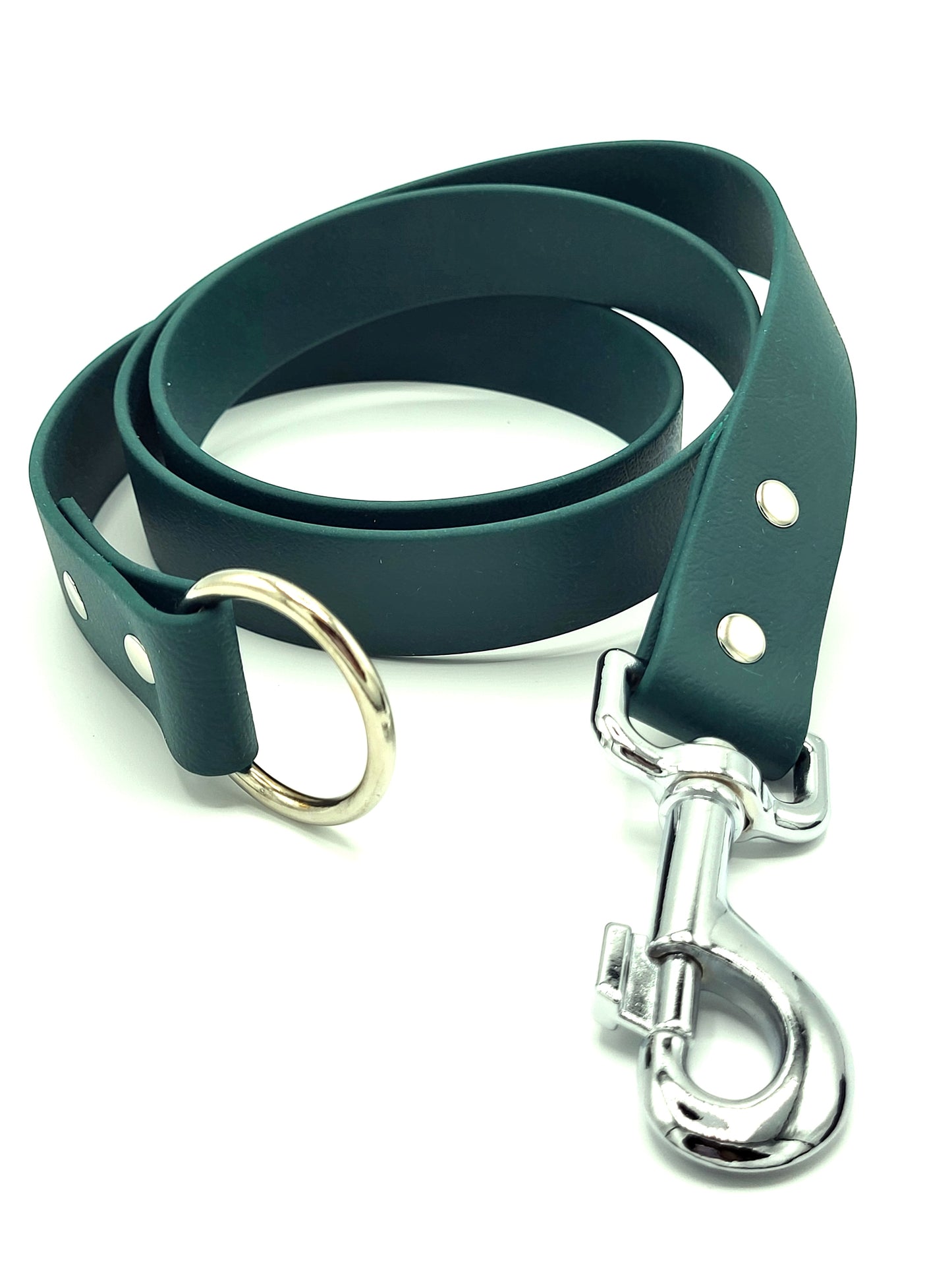 Laisse stylé pour petit et grand chien vert foncé de french caramelle