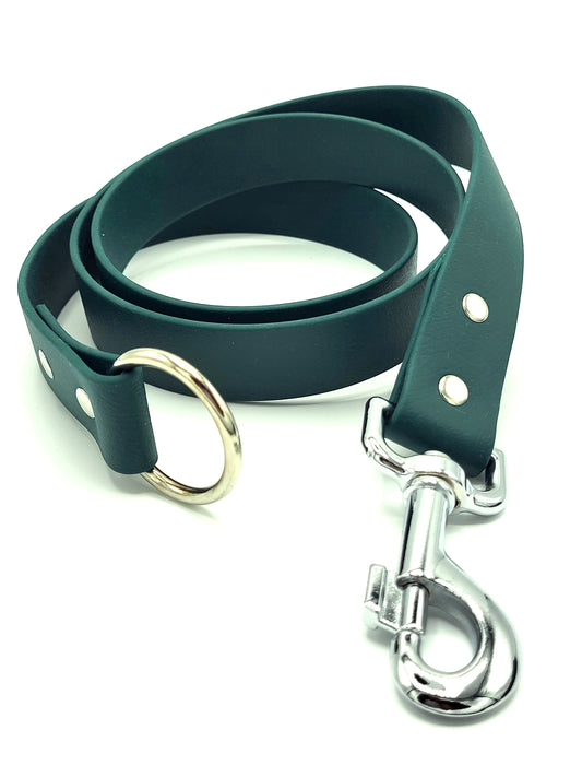 Laisse stylé pour petit et grand chien vert foncé de french caramelle
