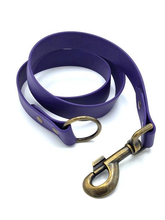 Laisse stylé pour petit et grand chien violet de french caramelle