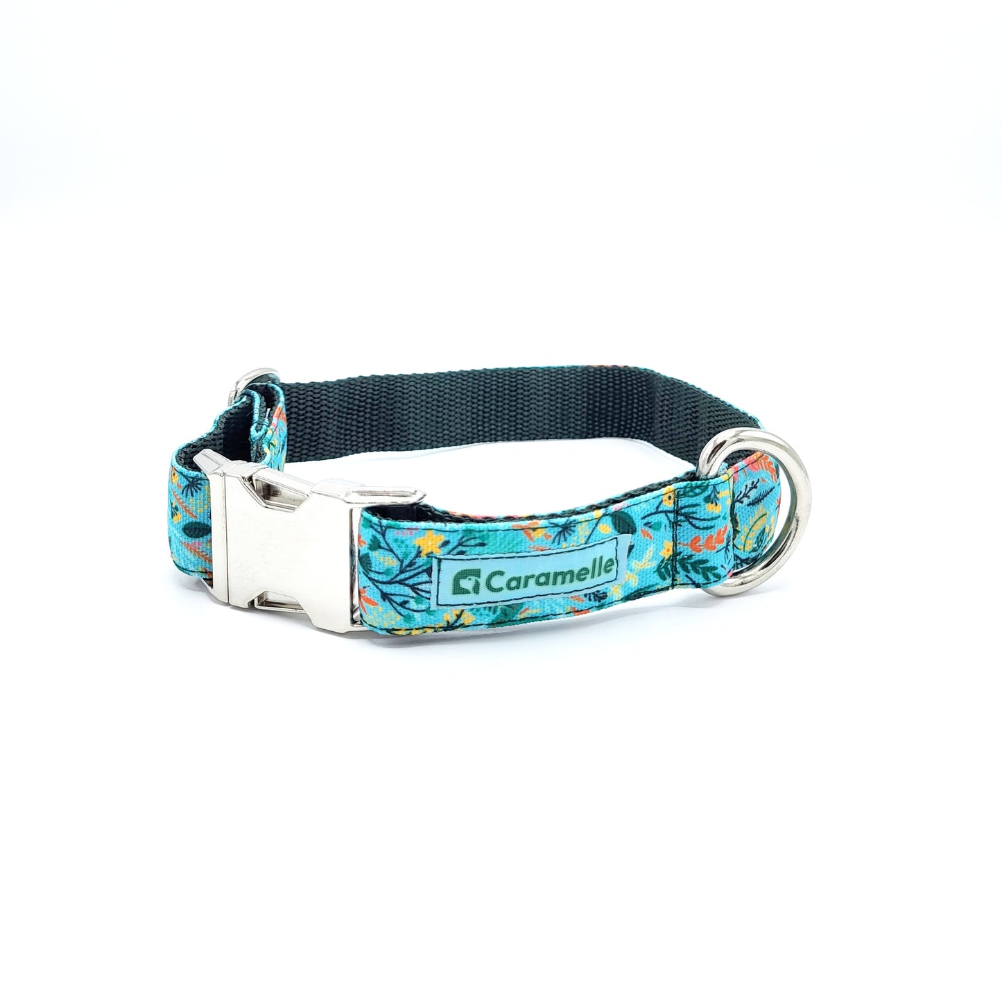 Textildesign Halsband Flowerette menthe