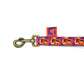 Anse stylé pour petit et grand chien orange, violet et beige french caramelle collection verdoyant-violet